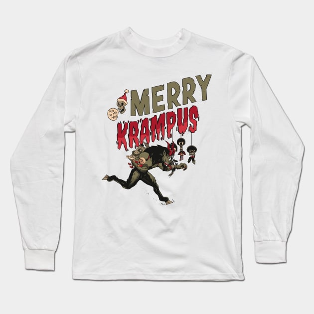 krampus Long Sleeve T-Shirt by JayD World